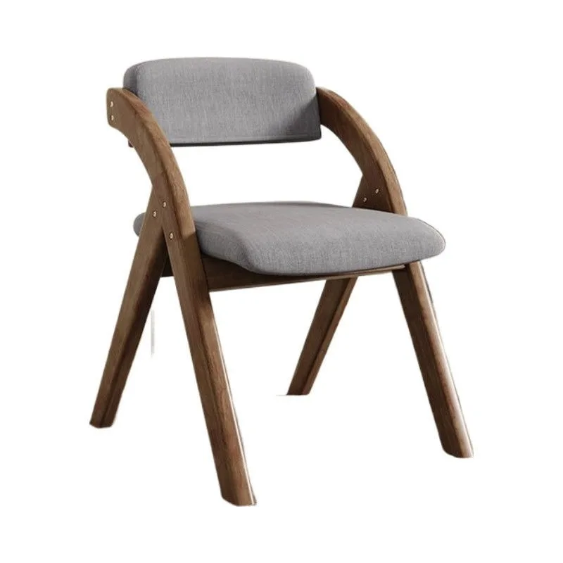 Folding wooden chair bold and thickened lightweight home office multi-functional folding chair