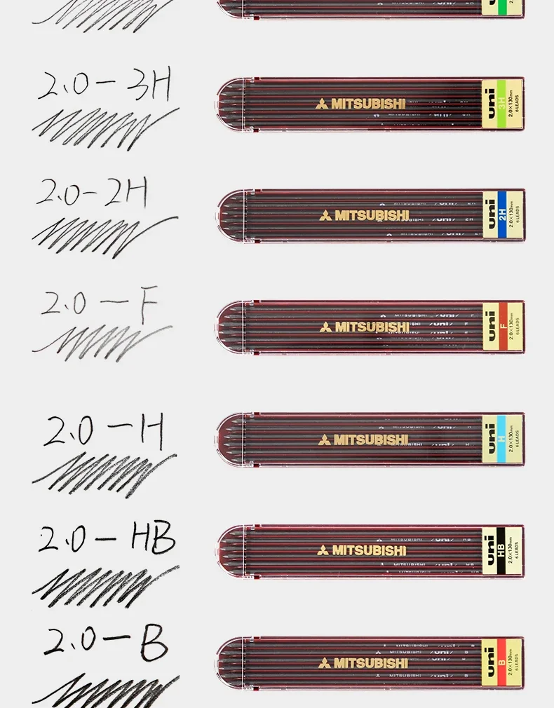 Japan UNI Engineering Druckbleistiftminen 2,0 mm, universeller Anspitzer DPS-600, für Zeichnen, Entwerfen und Design – Detail 4