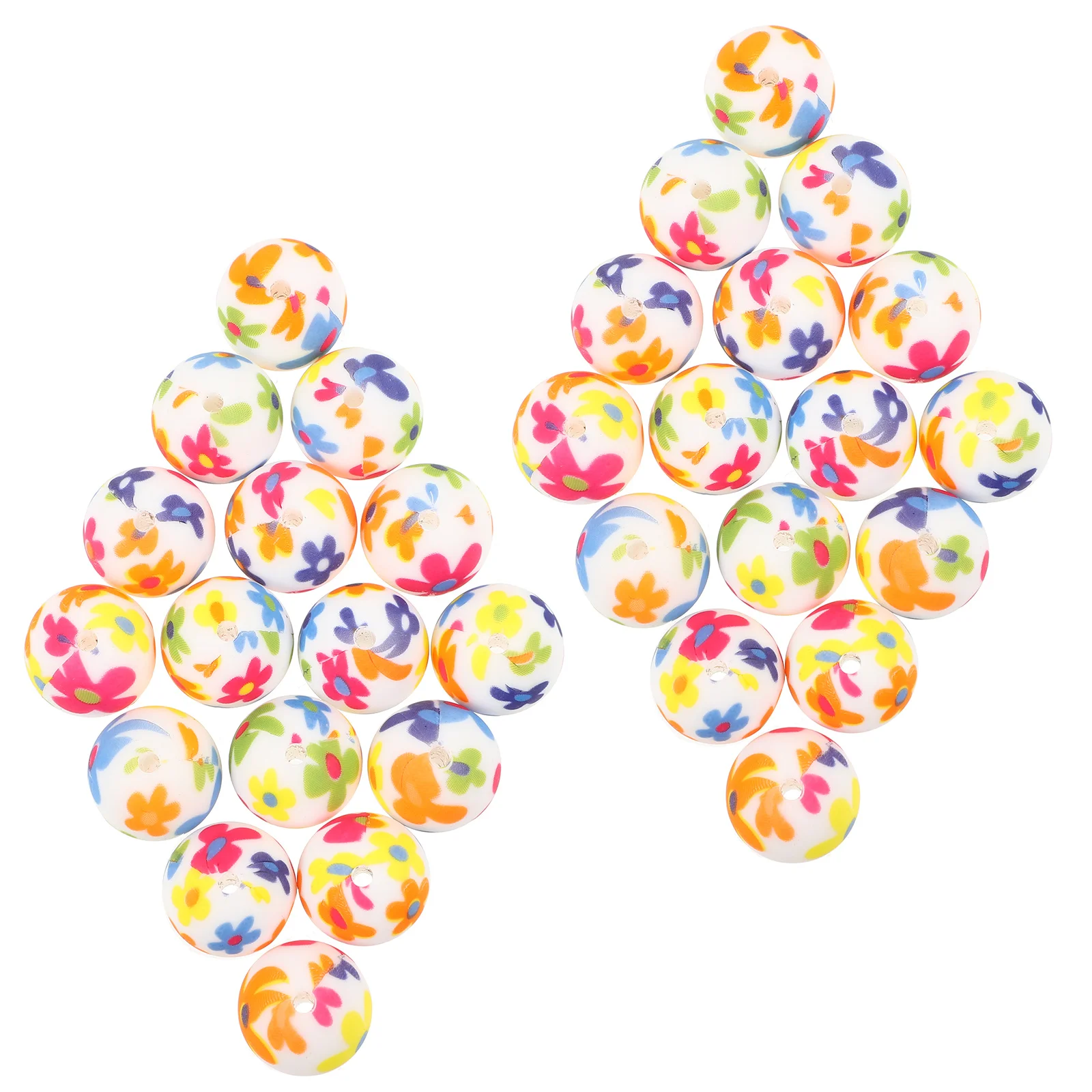 36 قطعة DIY سيليكون الخرز السائبة فضفاض الخرز لسوار قلادة المفاتيح المشاريع الحرفية تصميم أنيق سوار DIY بها بنفسك حبة