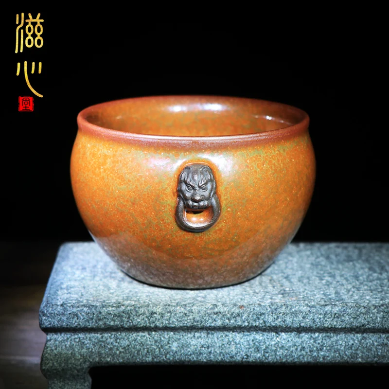 

|Zi heart hall was built one masters cup tea masters, a single sample tea cup handmade ceramic zhen-gui li new sky