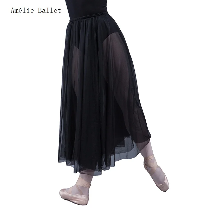 17097 Gonna per pratica di danza classica 2 strati Tull morbidi per prova di adulti e bambini Dancewear Tutù romantici 4 colori opzionali