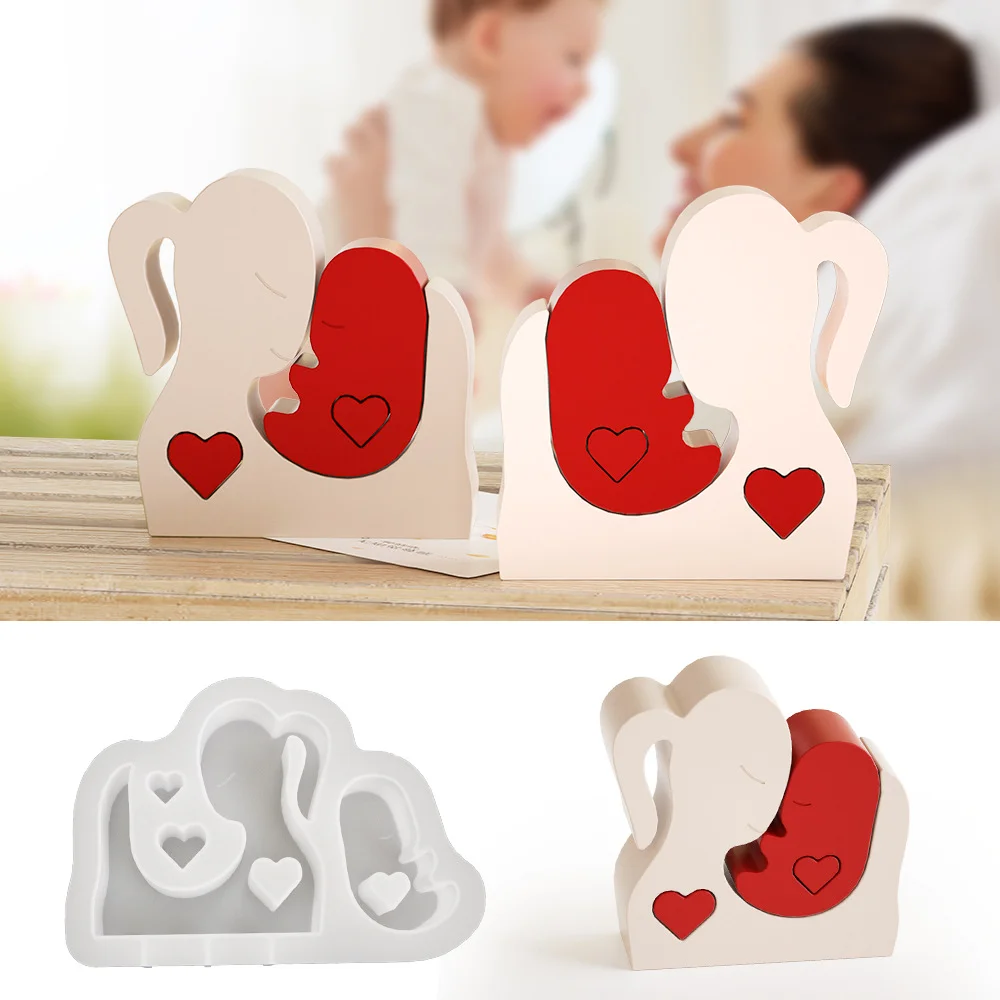 

DIY Silicone Moulds for Mother's Day Gifts - Parent-Child Plaster Candle Making Kits epoxy resin molds