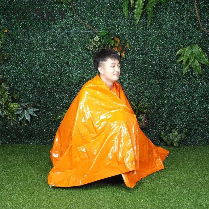 في الهواء الطلق بولي ايثيلين بطانية طوارئ إنقاذ الحياة بطانية المتاح الإشعاع حماية بطانية بقاء بطانية زلزال الإنقاذ