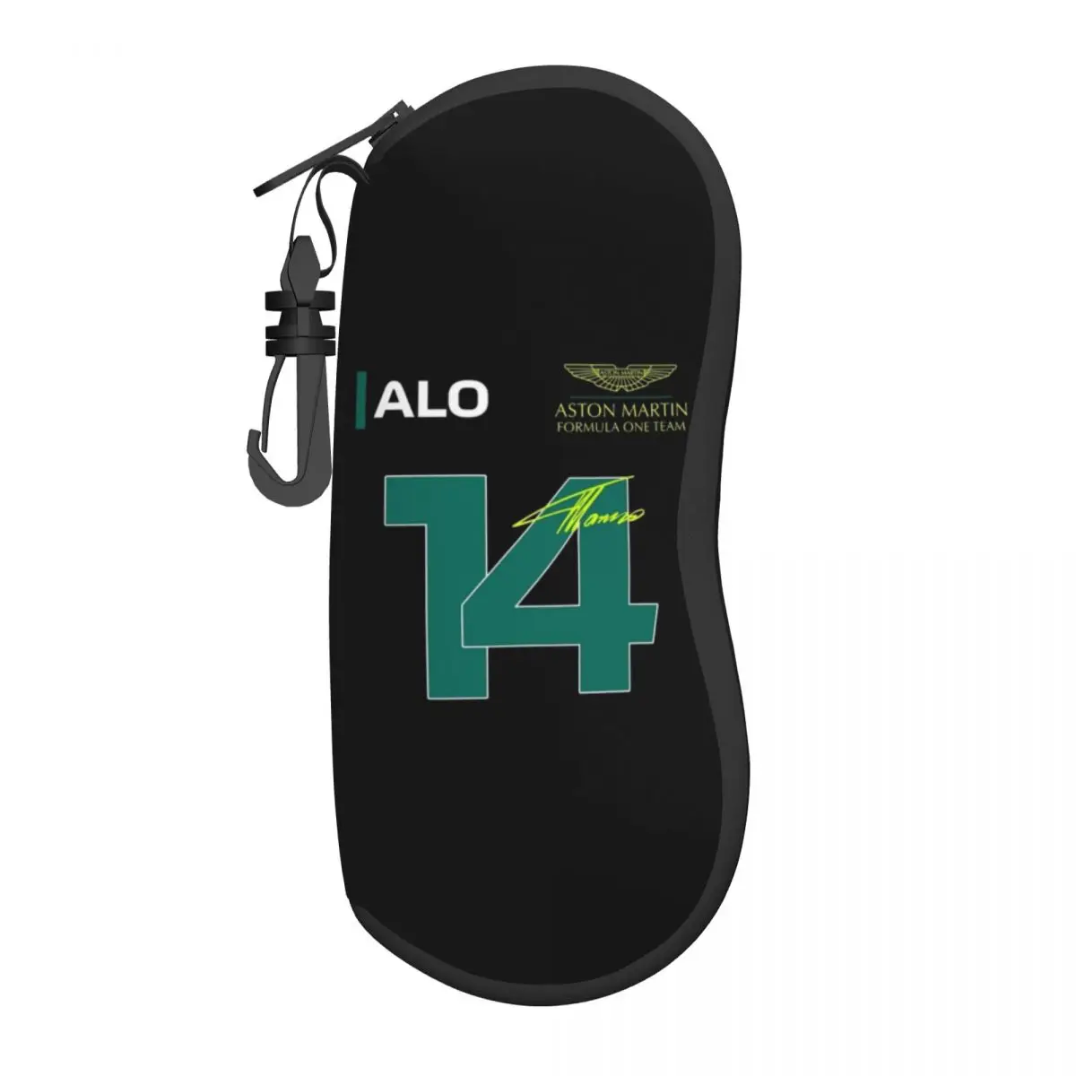 

Fernando Alonso 14 Eyeglass Glasses Case Men Women Soft Aston Martin Sunglasses Protective Bag