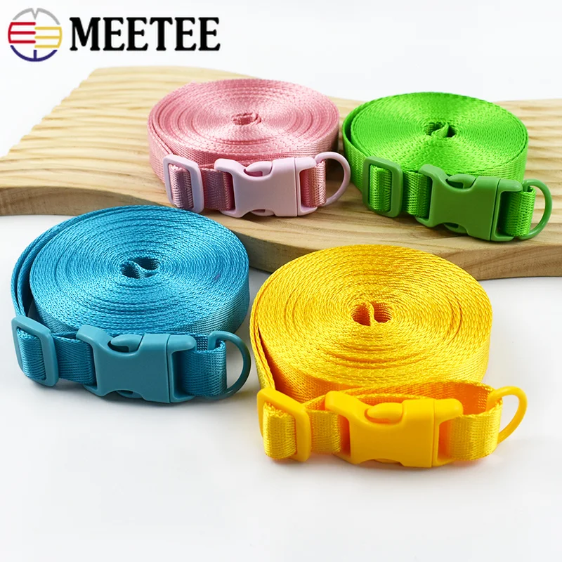 5/10Sets 20/25mm Nylon Webbing Plastic Release Buckle D Ring Bag Straps Clasp Pet Collar Adjust Tri-Glide Slider Hook Accessory