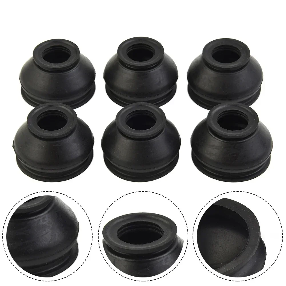 6pcs High Quality Rubber Tie Rod End Ball Joint Dust Boots Cover Universal Suspension Steering Ball Joint Accessories