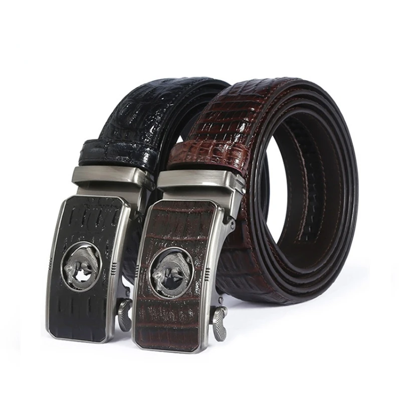 

New Business Men's Alloy Automatic Buckle Belt Jeans Designer Belts Men High Quality Waist Male Strap