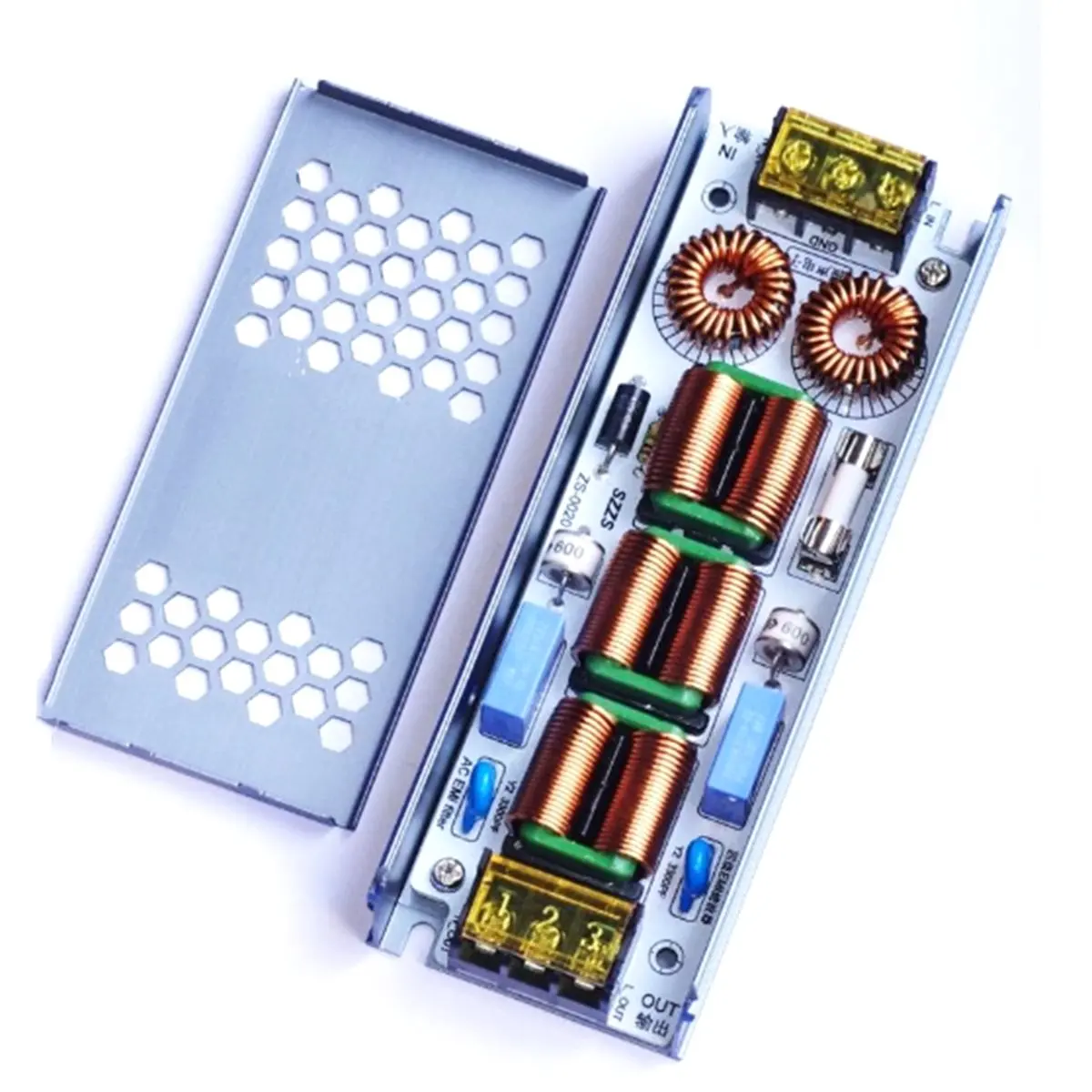 

(A23G) 6A/10A 4-ступенчатый EMI-фильтр 110-220В AC, очиститель питания от шумов и помех для аудиоусилителей и Hi-Fi систем 10А