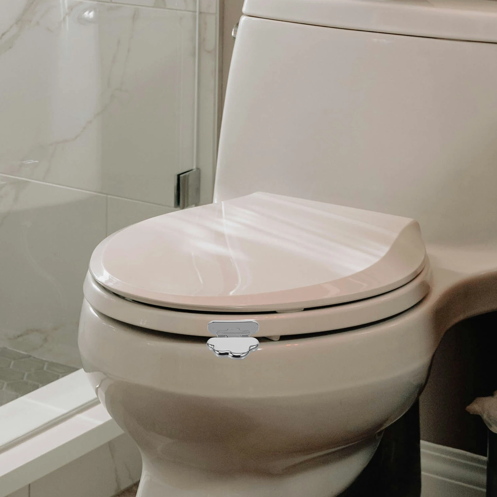 

2Pcs Toilet Lid Lifter Silicone Seat H Adhesive Stickers Bathroom Easy Clean Home Office Hotel Use