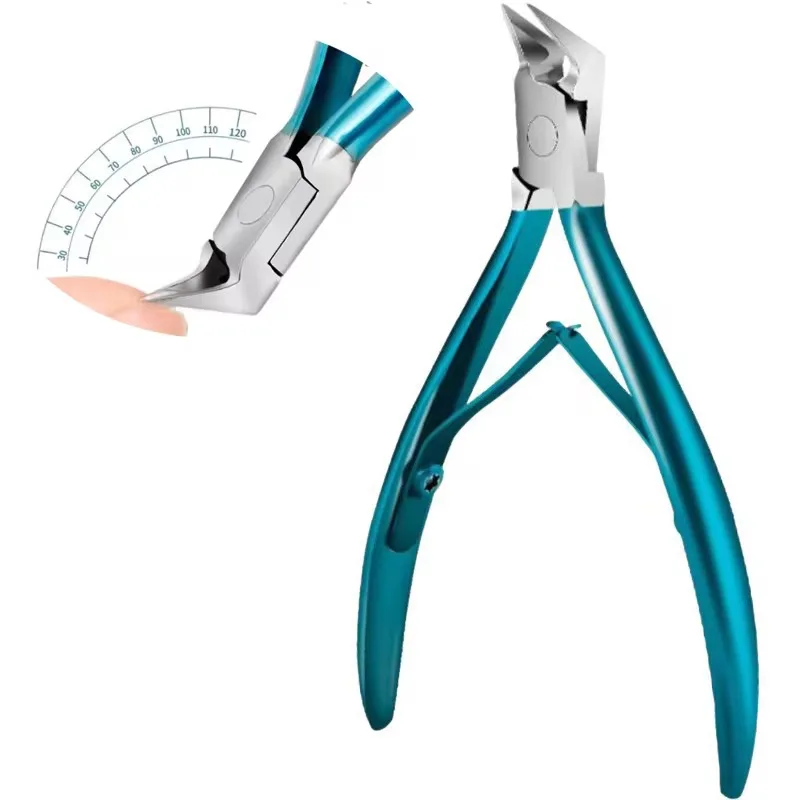 

Blue Professional Cuticle Nipper Stainless Steel Sharp Blade Nail Tool Dead Skin Remover Nail Nippers
