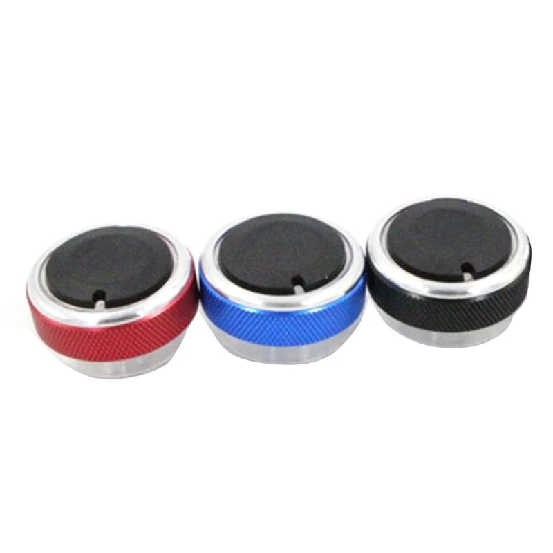 

Car Air Conditioning Climate Control Volume Tune Trailer Knob Cover Ring Button Trim for 3pcs