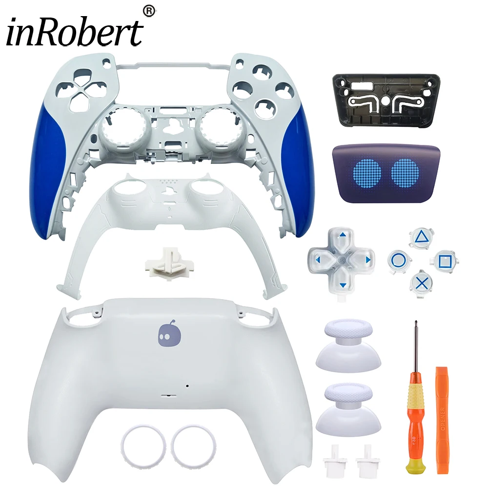 For PS5 Controller Limited Cosmic Robot Replacement Gamepad Touchpad Front Back Cover Joystick Button BDM-010/020/030/040/050