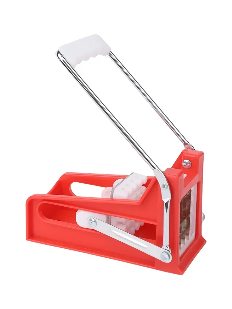 Culinary Use Potato Cutter Efficient Vegetable Slicer Chopper Device Hand Push Cutter Space-saving Kitchen Tool