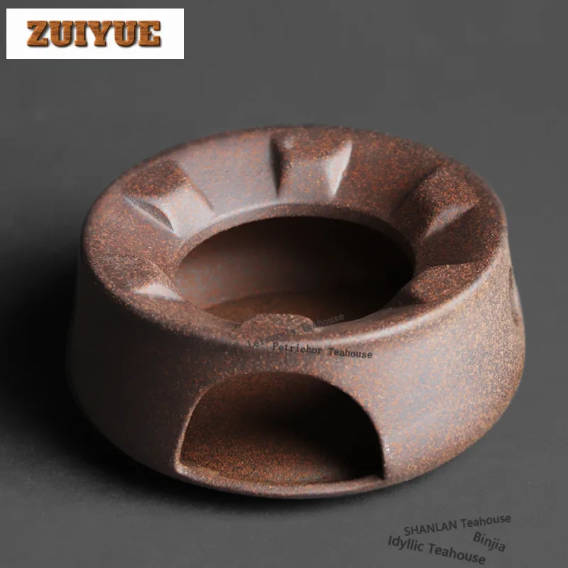 Jingdezhen Pottery Mud Tea Warmer Holder Candle Heater Stove Kettle Stand Boiling Water Carbon Furnace Chinese Tea Services
