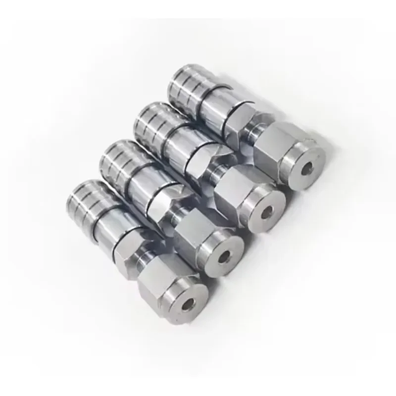 316 Stainless Steel Micro Ferrule Female Quick Coupling Interoperable 10mm Forged Hexagon Head Polished for Oil Pipe Fittings
