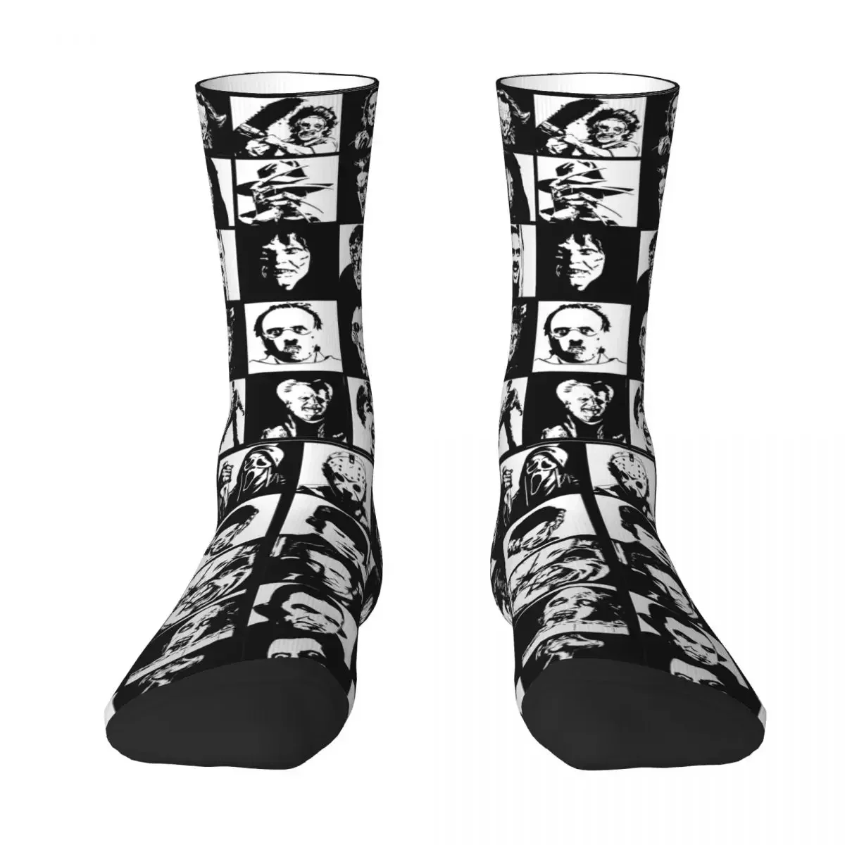 

Носки Horror Iconz, чулки высокого качества в стиле Харадзюку, всесезонные длинные носки, аксессуары для мужчин и женщин, подарки