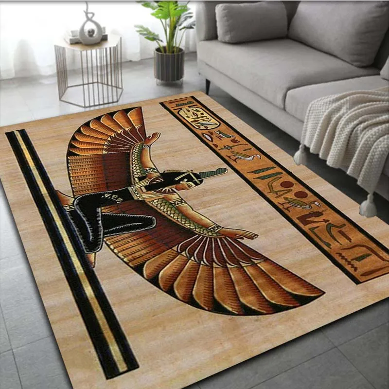 Egypt Mayan Carpet for Living Room Decor Sofa Table Large Area Rugs Kitchen Hallway Balcony Carpet Bedroom Non-slip Floor Mat