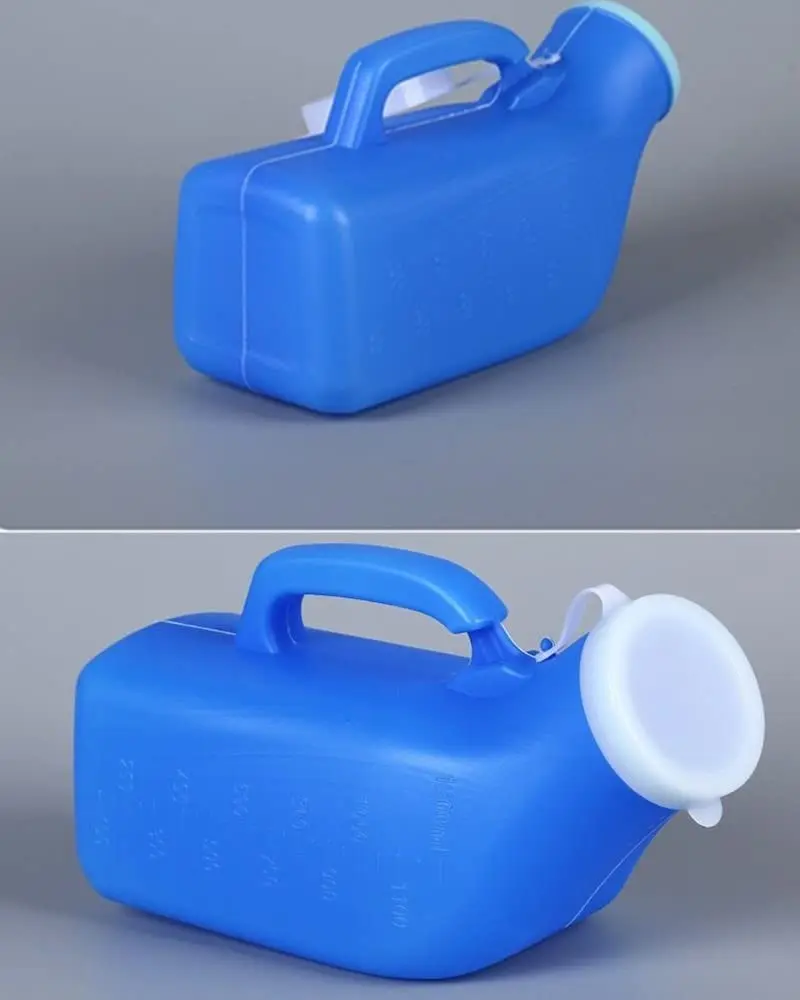 Male/females Portable Urine Bottle Urinal for Men Plastic Potty Pee Bottle for Hospital Car Travel Outdoor 1200 ML
