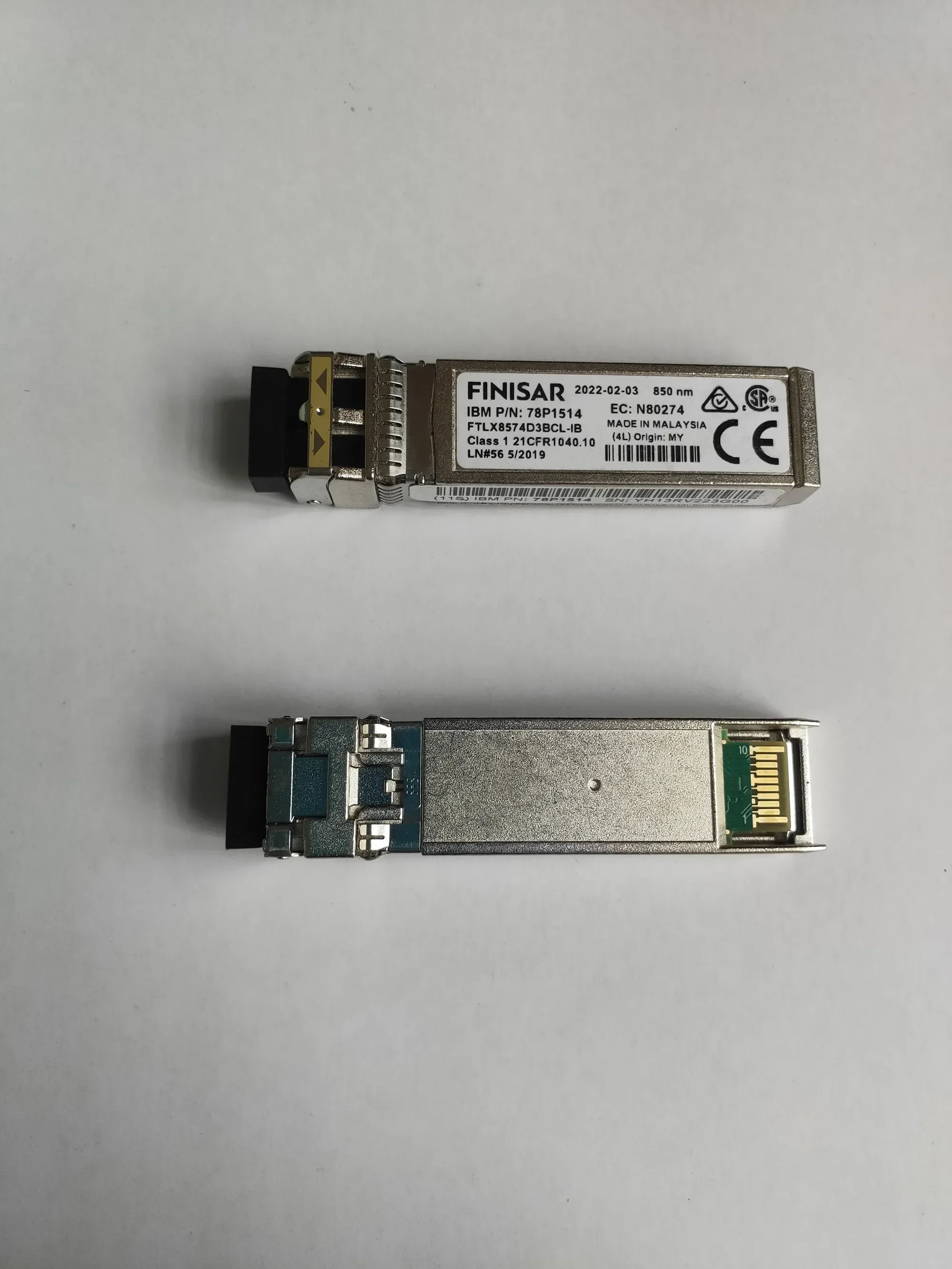 FINISAR 10 ГБ 850 нм оптоволоконный канал FTLX8574D3BCL-IB 78P1514 N80274 I-BM SFP 10G модульный переключатель
