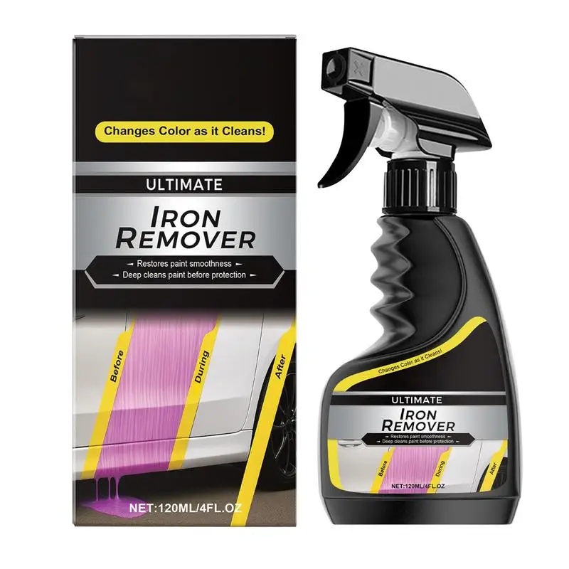 

Iron Powder Remover Multifunctional Metal Rust Remover 120ml Portable Vehicle Detailing Supplies Iron Reformer For Daily
