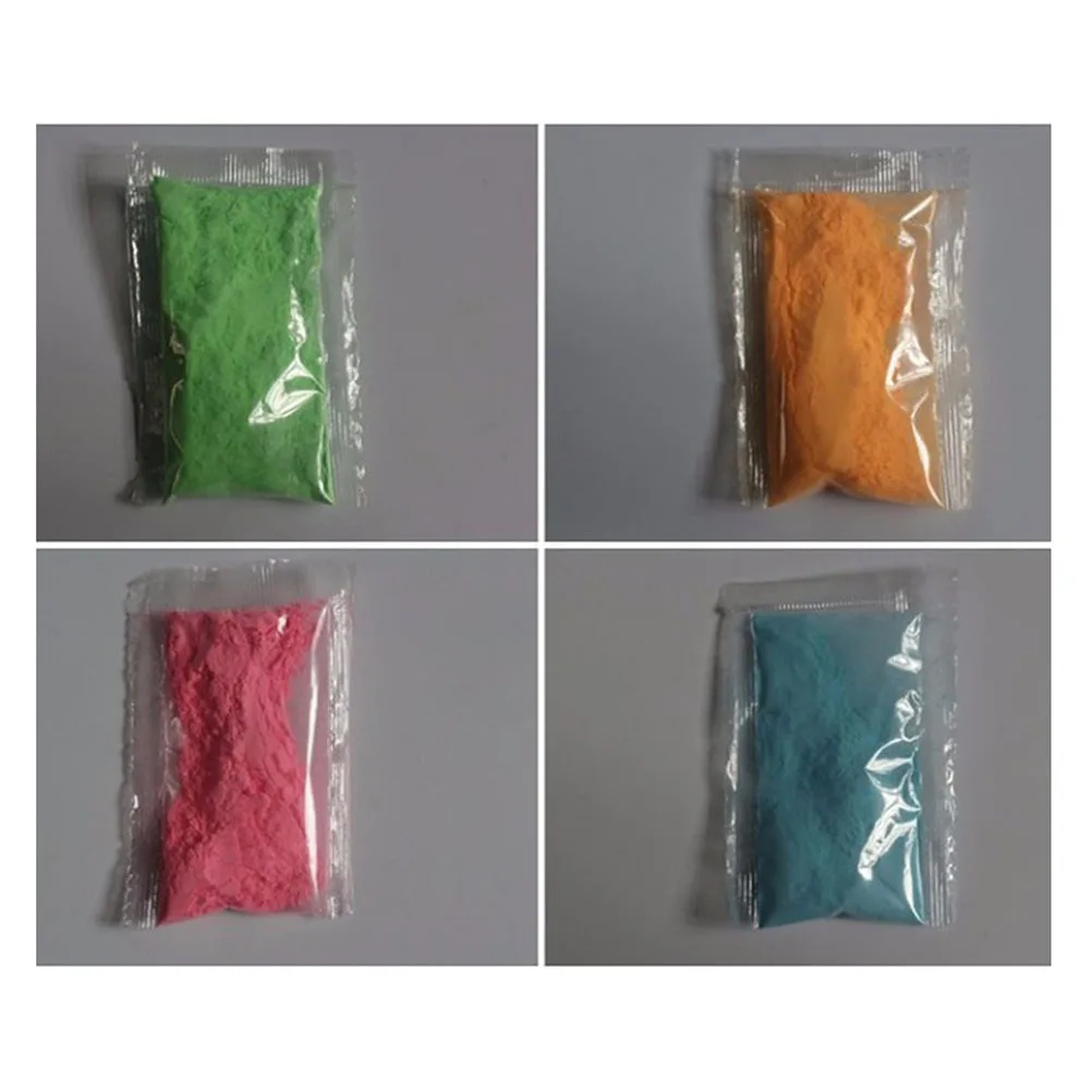 8 pezzi di polvere fluorescente per glitter per unghie, polvere luminosa per unghie per la decorazione del trucco notturno, polvere luminosa