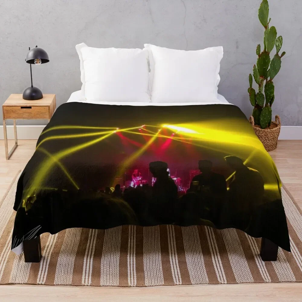 Yellow Laser Lights Throw Blanket Sofas for babies Single Blankets