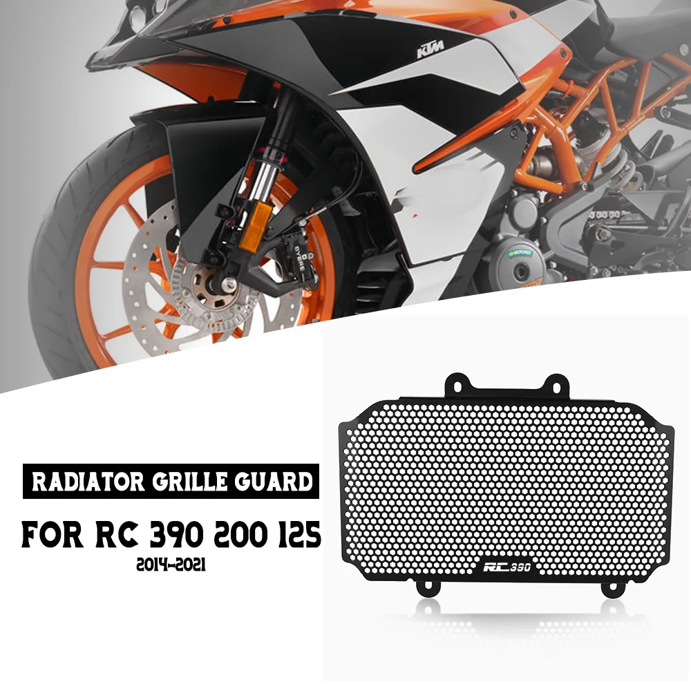 

RC390 RC200 RC125 Radiator Grill Guard Protector Protection Cover FOR KTM RC 390 200 125 2014 2015 2016 2017 2018 2019 2020 2021