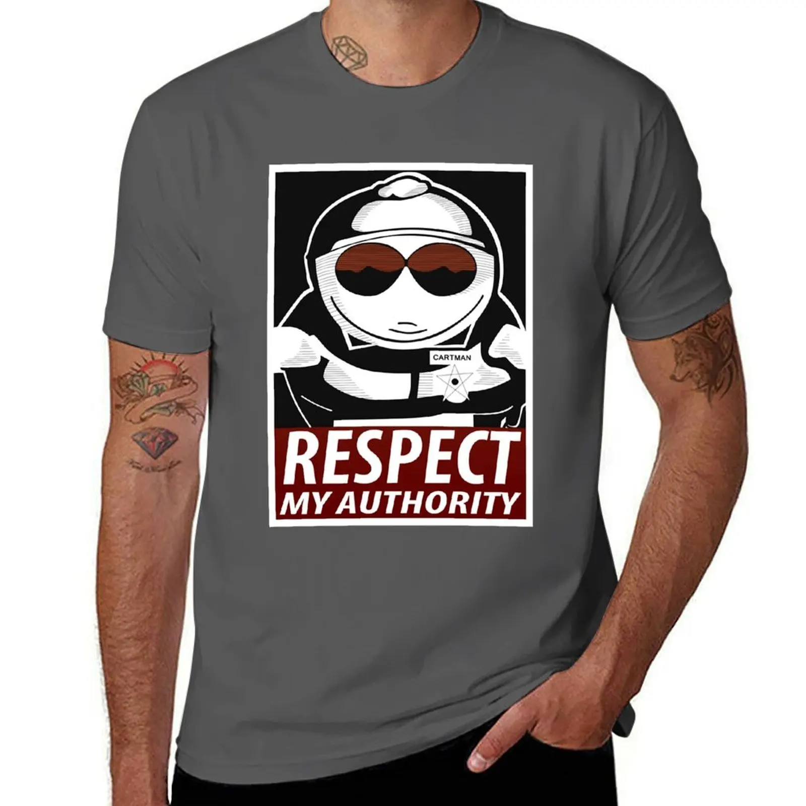 

Respect My Authority - South Park Cartman T-Shirt.png T-Shirt man t shirt summer T-Shirt