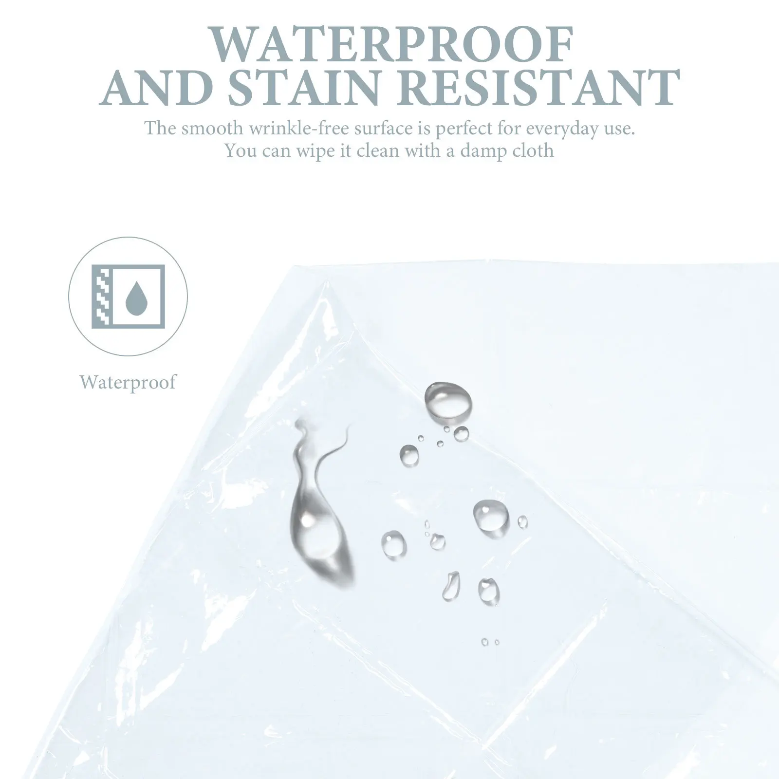 

Oilproof Waterproof PVC Tablecloth Transparent Table Cover Stain Resistant for Home Dining PVC Tablecloth Table Protector