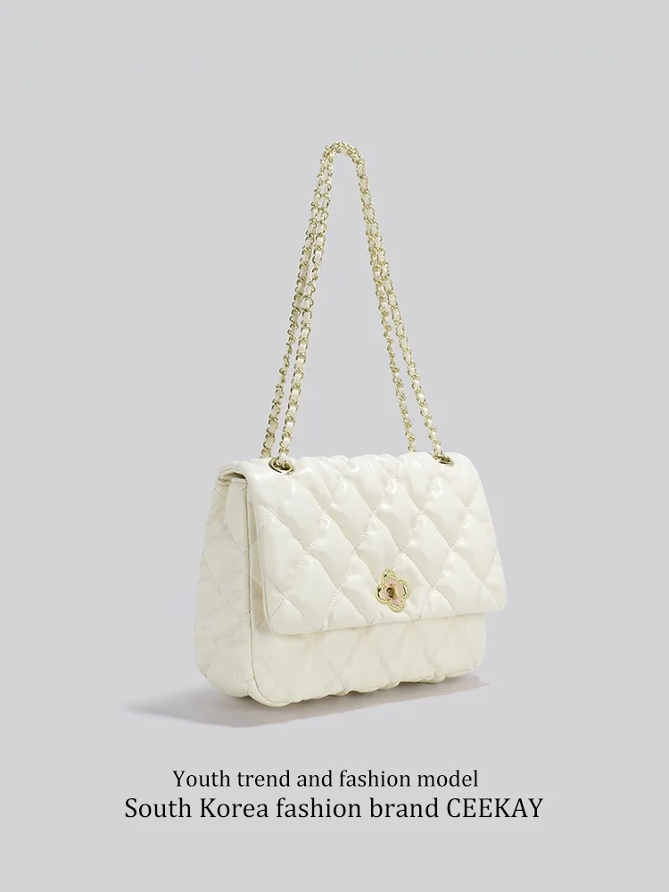 

Ceekay Cloud Shape Diagonal Bag Women's Underarm Single Shoulder Bag Soft Square Shape Summer 2024 Daily Use Handbag