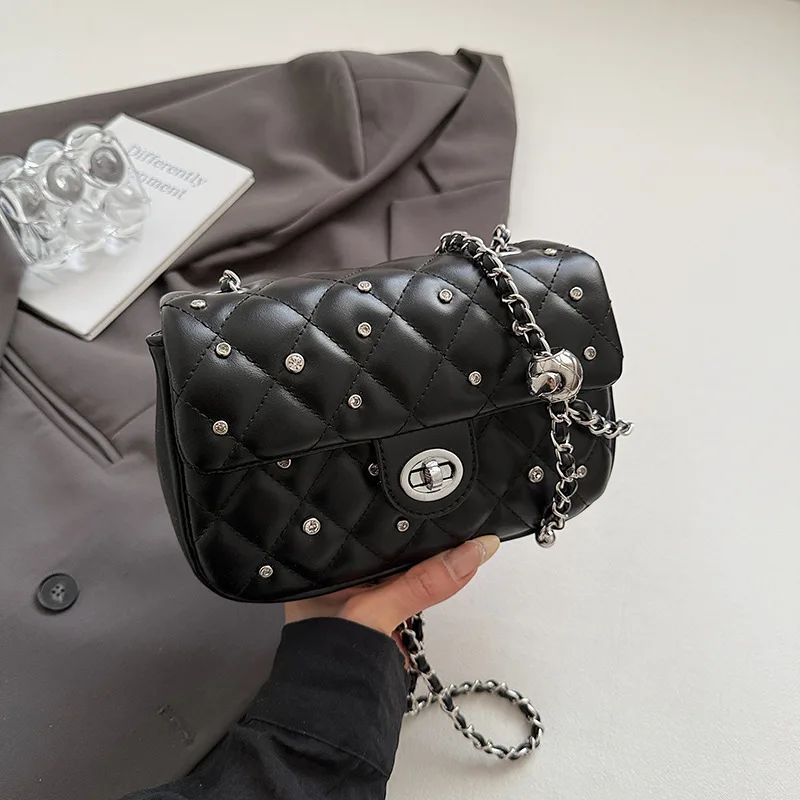 

Trendy Paris-Inspired Crossbody Handbag - Minimalist Vintage Leather Clutch High-End Casual Tote Women's Messenger Shopper Bag