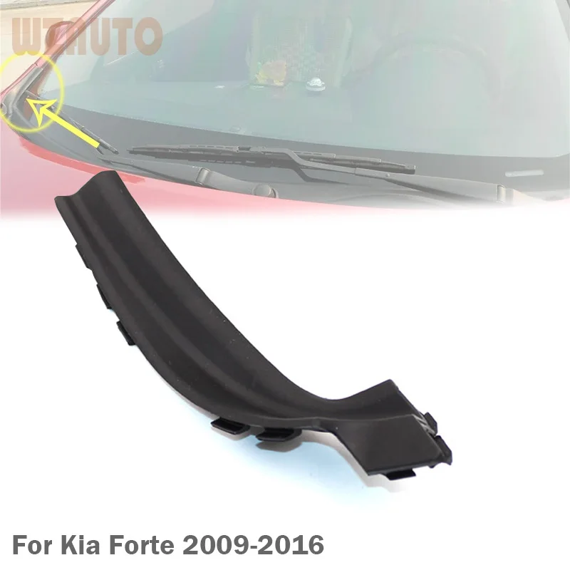 Front Windshield Wrap Corner Trim Windshield Wiper Side Trim Cover Rubber For Kia Forte 2009-2016