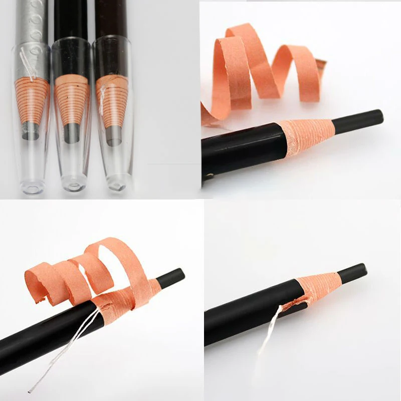 3 stücke Augenbrauen Stift Wasserdichte Spitze Augenbraue Tattoo Bleistift Lange Anhaltende Natürliche Make-Up Professionelle Feinen Skizze Auge Stirn Bleistift