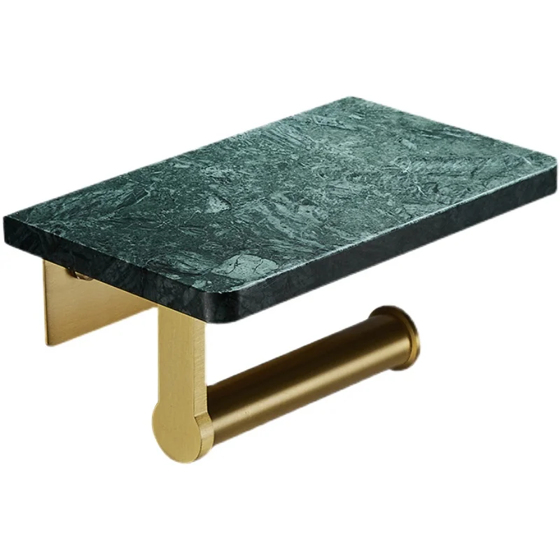 

Bathroom Marble Roll Paper Holder Ruskin Toilet Paper Holder No Punching Wall Tissue Holder