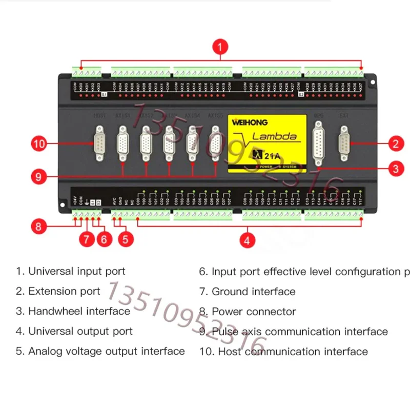 Weihong 4-Axis Lambda21A Pm95A-4A Carving Machine Cnc Woodworking Cutting Control System