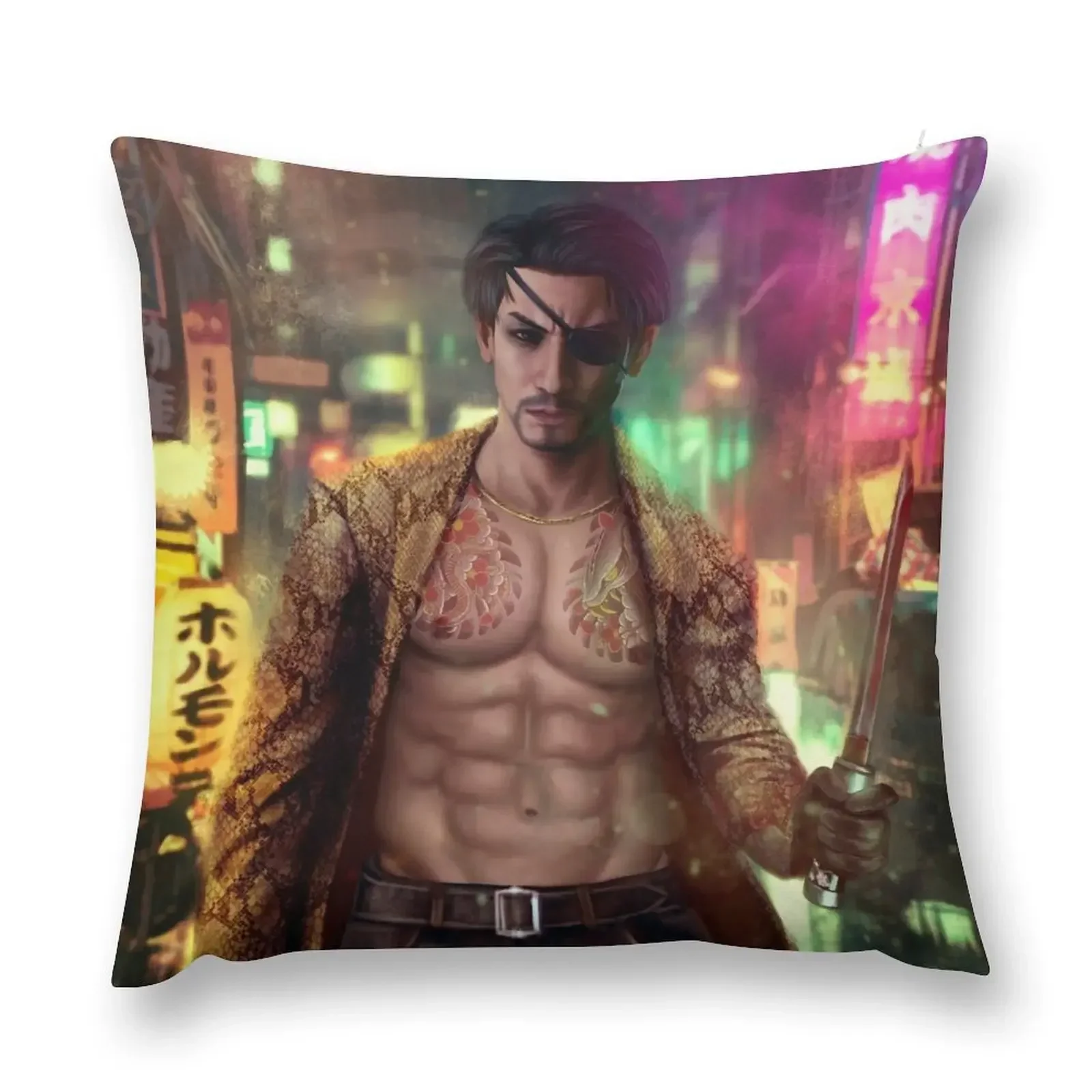 

Majima Goro Throw Pillow covers for pillows Cushions For Children Pillow Case christmas supplies pillow