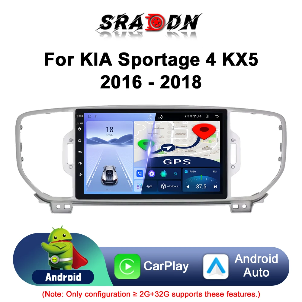 

For KIA Sportage 4 2016 - 2018 Car Radio Android Automotive Multimedia Player GPS Navigation Carplay Touch Screen Auto Stereo