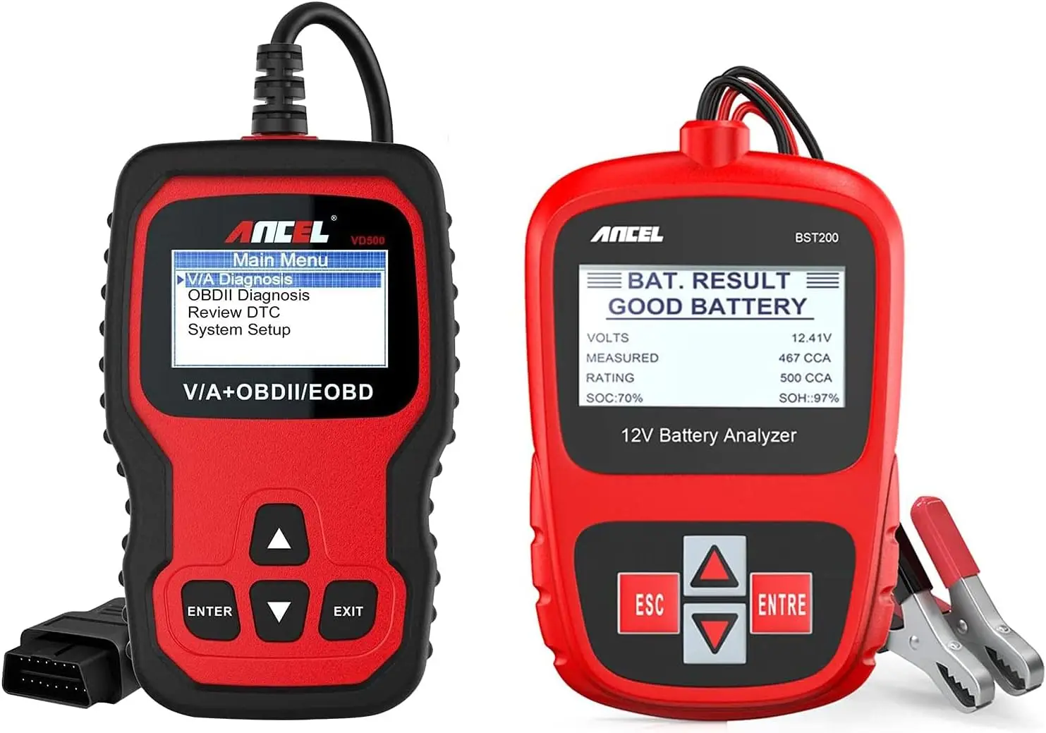 

VD500 OBD II Диагностический инструмент для автомобилей VAG 12 В с EPB ABS SRS Адаптация масляной дроссельной заслонки и сброс тормоза Инструмент для ремонта автомобиля