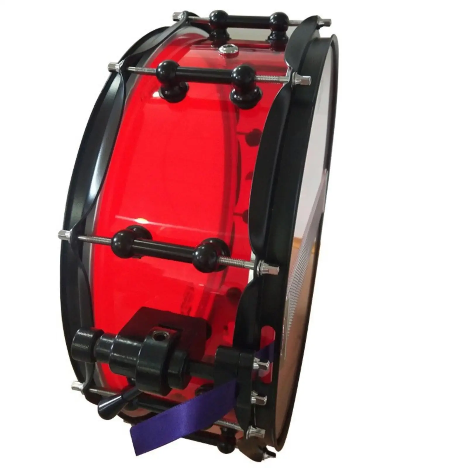 Acrylic Drum Focused Tone Snare Drum 14x5.5 Inch Percussion with Hardware for Drum Set Studio