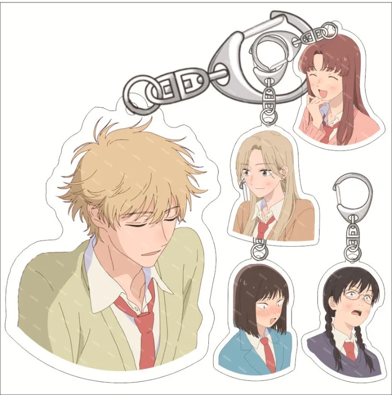 Iwakura Mizuhi Shima Satoru Ega Mika Murasaki Yuki Kumemichi Popular Anime 2D Peripheral Acrylic Keychain Cool Backpack Pendant image 2