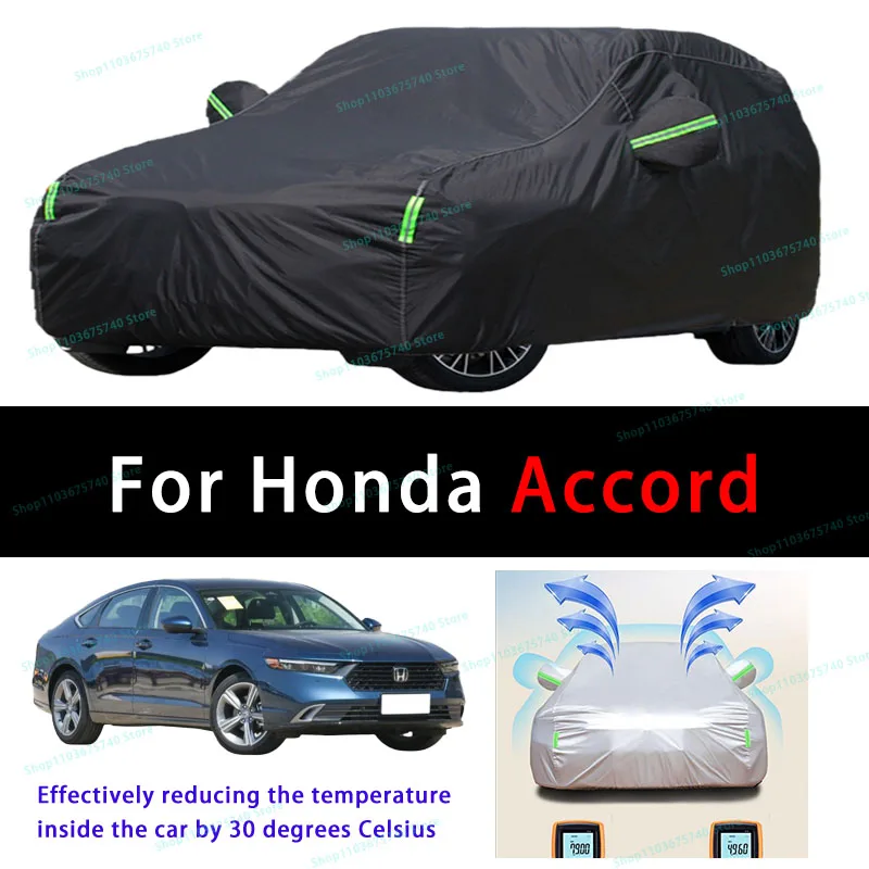 For Honda Accord Summer Full Car Covers Outdoor Sun uv Protection Dust Cooling Protective Auto Protective Cover