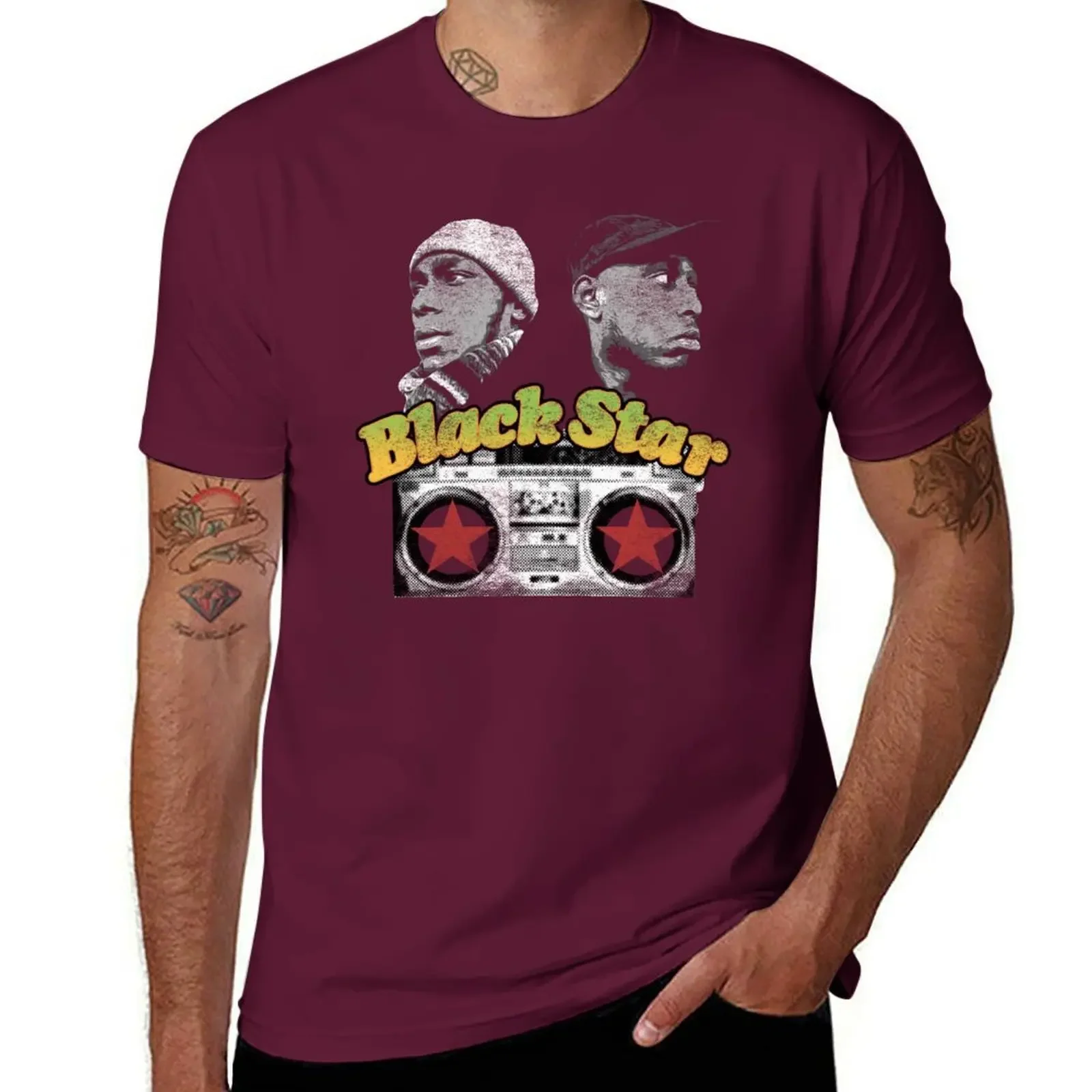 new edition graphics t shirts men Thank You For Memories Olivia Newton Retro Style Mos man & Talib Kweli Are Black Star T-Shirt