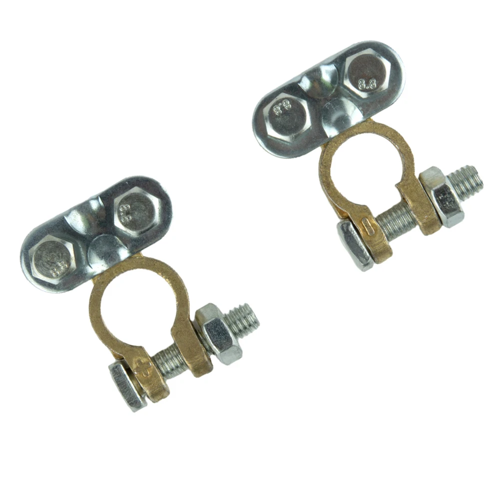 Connectors Battery Terminals Caravan 12V Accessories Brass/Aluminium Car Parts Van 21mm Head Width 2Pcs Fittings Leisure