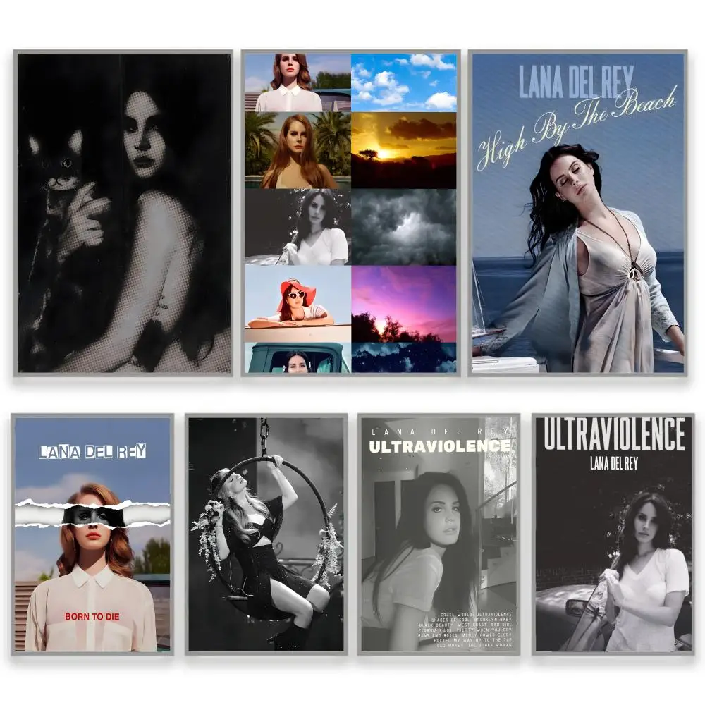 L-Lana Del Rey Poster HD Waterproof PVC Wall Art - Aesthetic Tear Resistant For Home Hotel