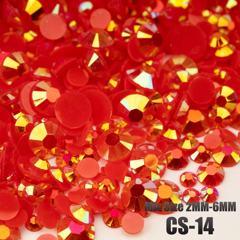 VDD 30/100g Gemischte Größen 2-6mm Harz-Strass-Kristall-Flachsteine aus Kunststoff Großhandel DIY Nagelzubehör Kunsthandwerk Dekoration – Detail 18