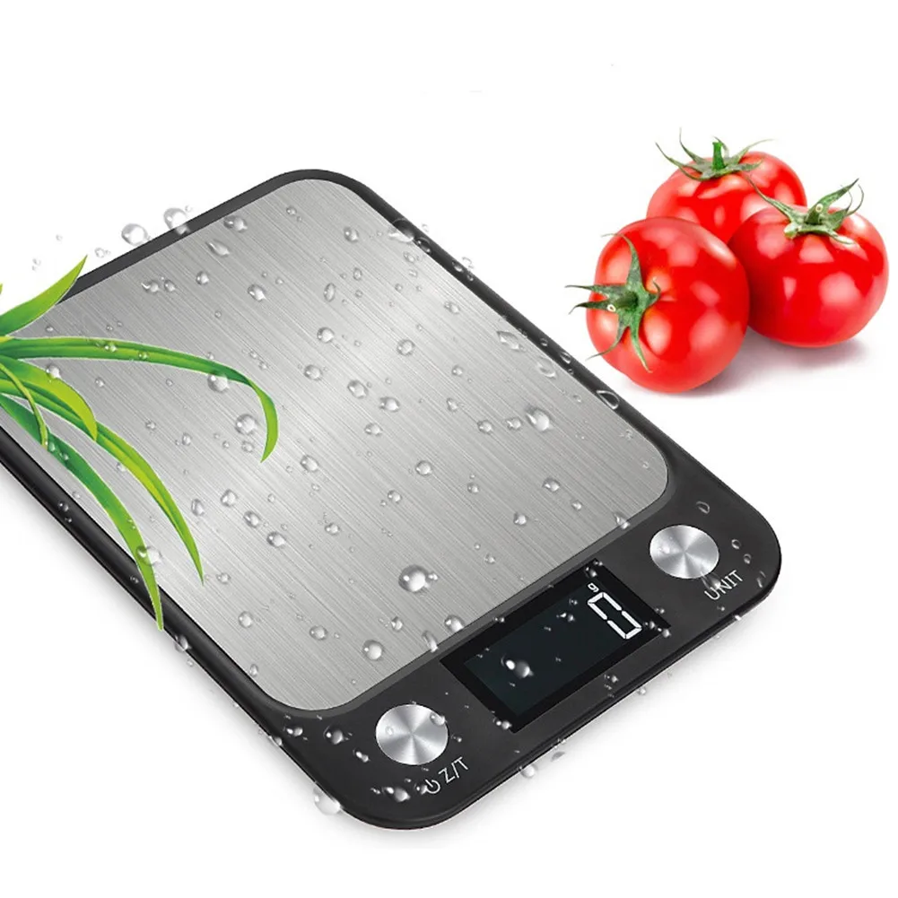 5kg Digital Scale with 1g Accuracy Stainless Steel Weighing Pan Backlit Display for Home Baking Coffee Brewing and For Cooking