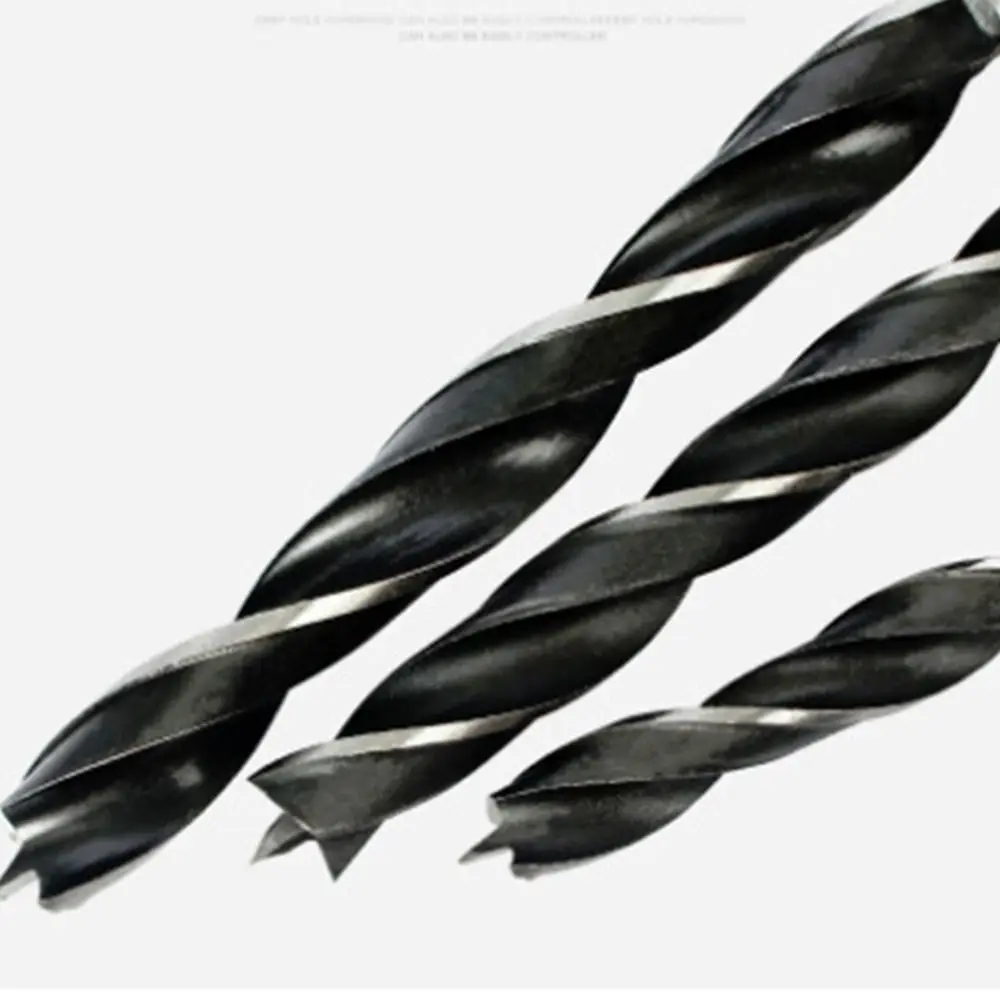 

Durable Power Tool Drill Bits Three Pointed High Carbon Steel Twist Drilling Hex Handle Hole Opener Woodworking Tool