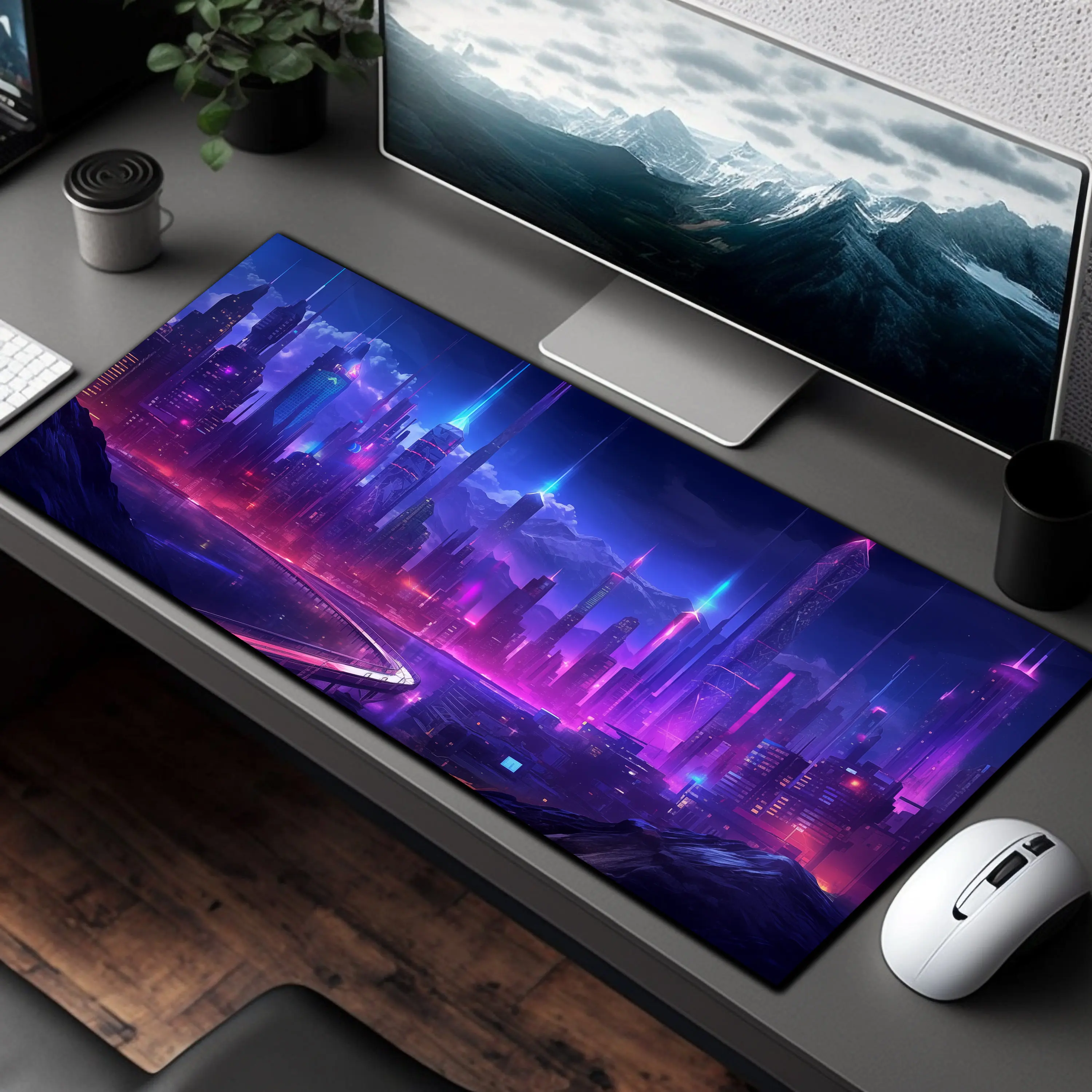 Neon Blue MousePad XXL Mouse Mats Gaming Mat Pad on The Table Office Gamer Accessories Keyboard Pad Art Desk Mat Mouse Carpet