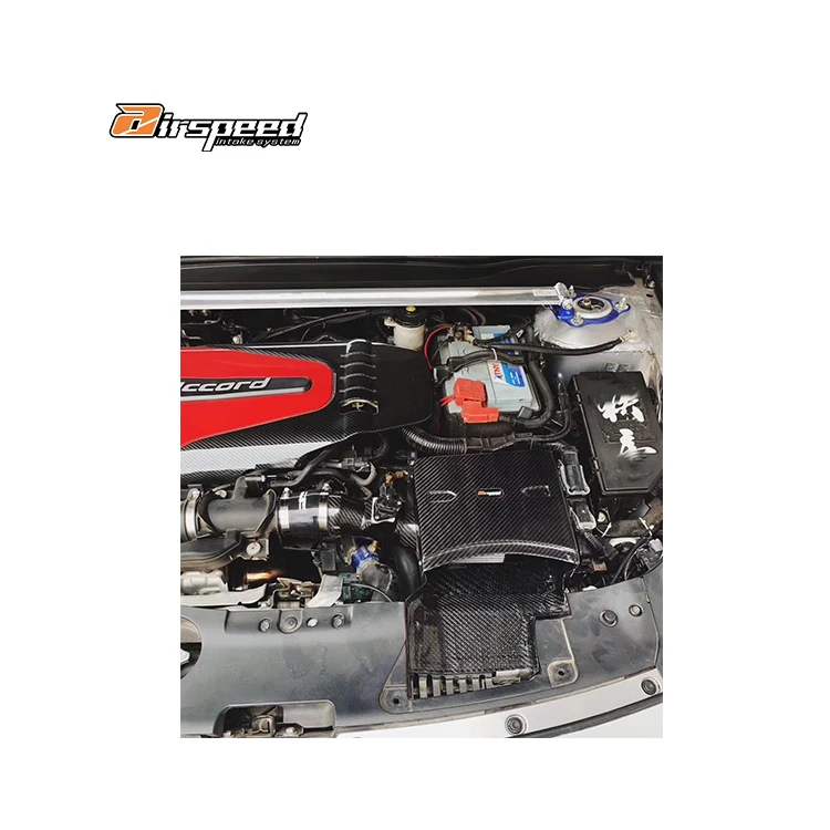 

Airspeed Brand Hot Pressing Tank Craft Quality 100% Dry Carbon Fiber Cold Air Intake System for Honda Accord 1.5T