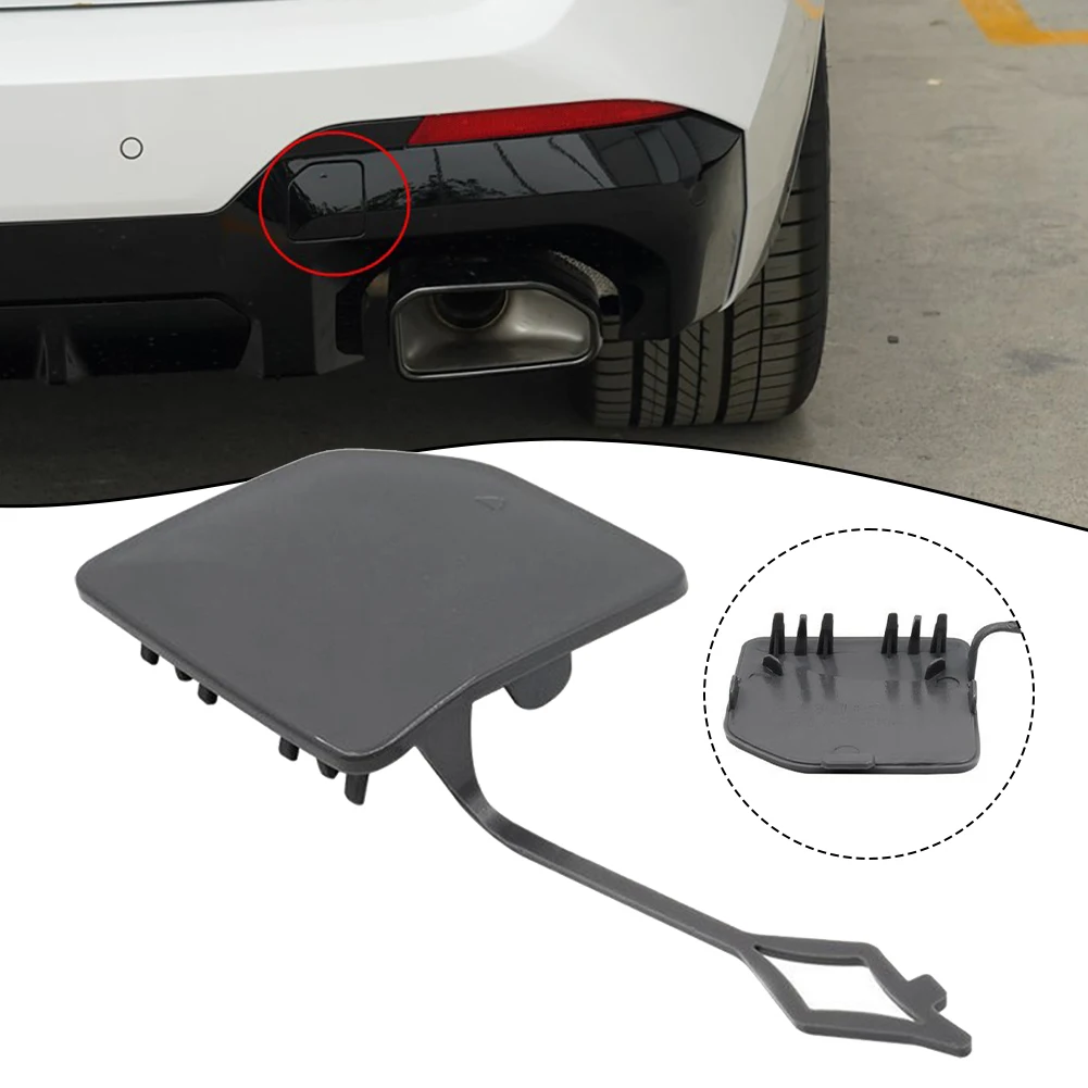 Car Repair Vehicle Customization Tow Haul Hook Cap For BMW X3 G01 Cover Unpainted Black Color Easy Installation